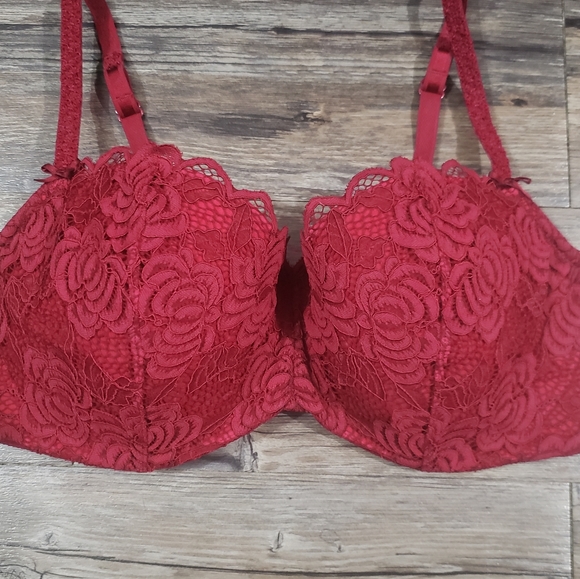 Adore Me Lace Red Bra 38dd - Picture 2 of 7